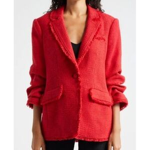 Cinq a Sept Khloe Ruched Sleeve Blazer NWT